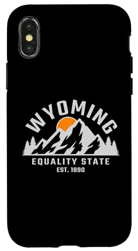 Hülle für iPhone X/XS Wyoming - Equality State - Outdoor - Classic von Graphic Apparel Co.