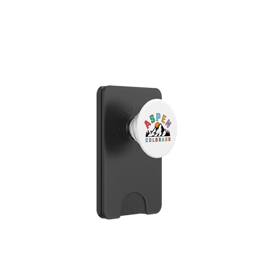 Aspen - Colorado - Throwback Design - Classic PopSockets PopWallet für MagSafe von Graphic Club Inc.