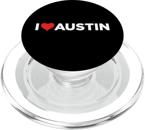 Austin – I Love Austin – Throwback-Design – klassisch PopSockets PopGrip für MagSafe von Graphic Club Inc.