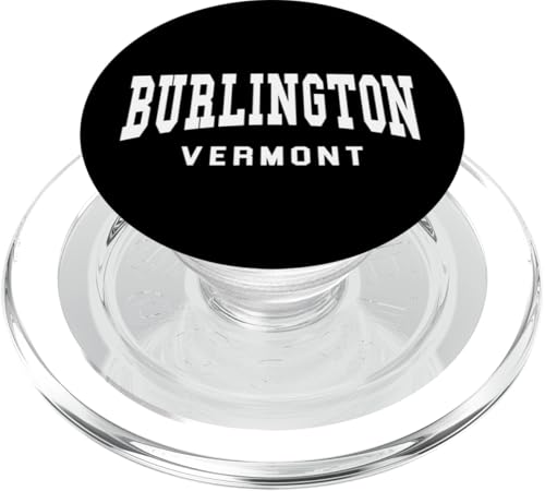 Burlington – Vermont – Throwback-Design – klassisch PopSockets PopGrip für MagSafe von Graphic Club Inc.