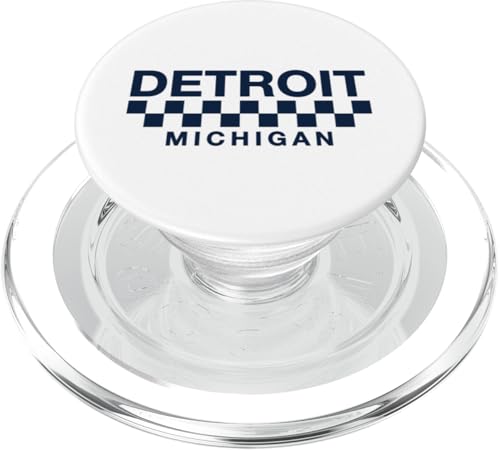 Detroit - Michigan - Throwback Racing Design - Classic PopSockets PopGrip für MagSafe von Graphic Club Inc.