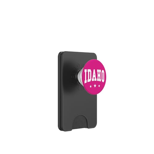 Idaho – Preppy Varsity Pink – Throwback-Design – klassisch PopSockets PopWallet für MagSafe von Graphic Club Inc.