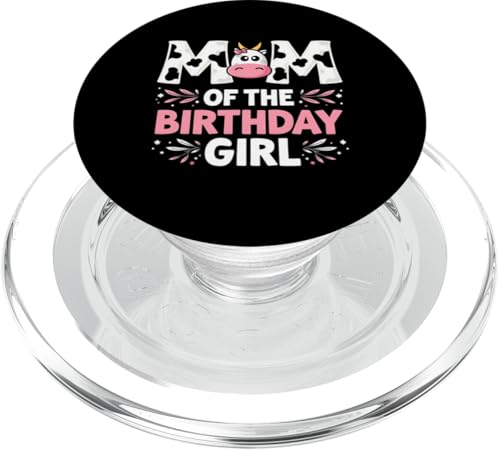 Geburtstag Mädchen Kuh Mama Bauer Tochter Süße Färse Kalb Bauernhof PopSockets PopGrip für MagSafe von Graphic Tees Men Women Boys Girls