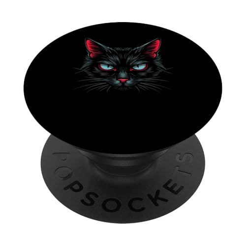 Katzenliebhaber Kitty Whisker Grafikdesign für Männer Frauen Kinder PopSockets Klebender PopGrip von Graphic Tees Men Women Boys Girls