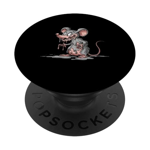 Ratte Horror Schmelzen Nager Gruselige Gruselige Gruselige Ratte Grafik PopSockets Klebender PopGrip von Graphic Tees Men Women Boys Girls