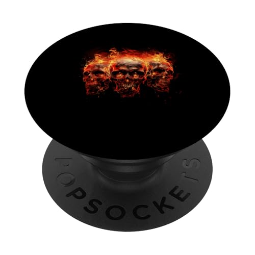 Totenkopf Halloween Kostüm Gruseliges Gruselskelett Knochen Gothic PopSockets Klebender PopGrip von Graphic Tees Men Women Boys Girls