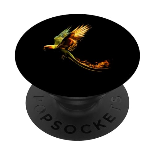 Papageienvogel, bunt, fliegende tropische Vogelbeobachtung, Geschenk PopSockets mit austauschbarem PopGrip von Graphic Tees for Men Women and Teens