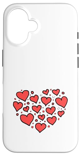 Hübsches rotes Herz-Design für den Valentinstag Hülle für iPhone 16 von Merch von Amazon