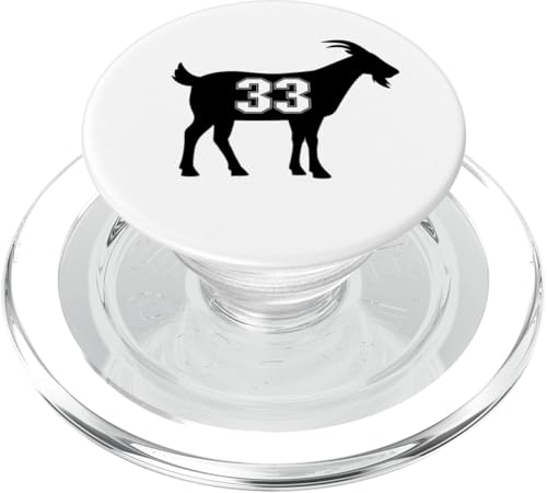 Goat 33 G.O.A.T. Nummer Dreiunddreißig Ziege PopSockets PopGrip für MagSafe von Greatest Goat Co.