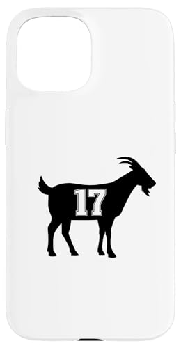 Hülle für iPhone 15 Ziege 17 G.O.A.T. Nummer 17 Ziege von Greatest Goat Co.