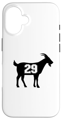 Hülle für iPhone 16 Ziege 29 G.O.A.T. Nummer Twenty Nine Goat von Greatest Goat Co.