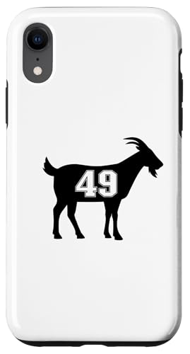 Ziege 49 G.O.A.T. Nummer Vierzig Neun Ziege Hülle für iPhone XR von Greatest Goat Co.