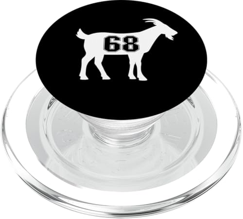 Ziege 68 G.O.A.T. Nummer Sechzig Achtzig Ziege PopSockets PopGrip für MagSafe von Greatest Goat Co.