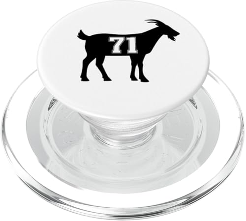 Ziege 71 G.O.A.T. Nummer Siebenzig Ziege PopSockets PopGrip für MagSafe von Greatest Goat Co.