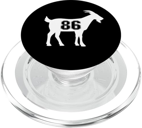 Ziege 86 G.O.A.T. Nummer Achtzig Sechs Ziege PopSockets PopGrip für MagSafe von Greatest Goat Co.