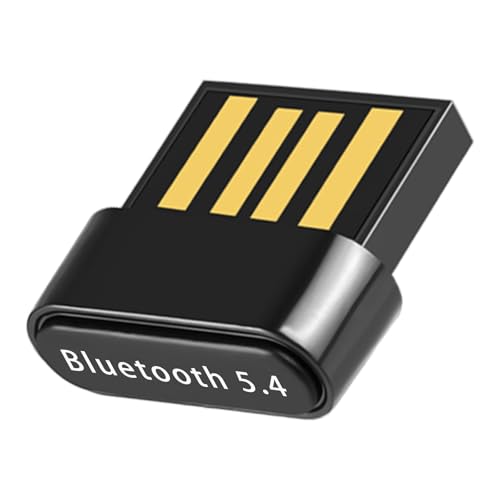 Bluetooth 5.4 Adapter PC Bluetooth Stick Bluetooth Transmitter Bluetooth Dongle Low Latency，Plug & Play für PC, Maus, Tastatur, Kopfhörer, Handy, Lautsprecher, für Windows 11/10/8.1(Schwarz) von Greatzer