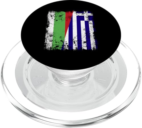 Bulgarien Griechenland Halbflagge Bulgarische griechische Flagge PopSockets PopGrip für MagSafe von Greece Flag Proud Greek Roots Hellenic Republic