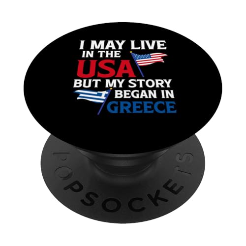 Griechische Flagge PopSockets mit austauschbarem PopGrip von Greek Gifts from Greece