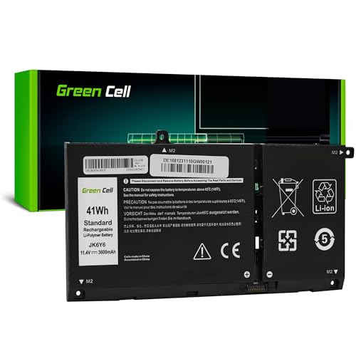 Green Cell Akku JK6Y6 für Dell Inspiron 13 5300 5301 14 5401 5402 5408 5409 7406 Silver 15 5501 5502 5505 5508 Latitude 3120 3510 Vostro Laptop (3600mAh 11.4V Schwarz) von Green Cell