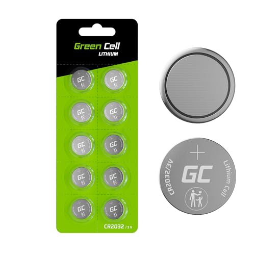 Green Cell CR2032 Lithium Knopfzellen 3V Lithiumbatterie Batterie in Original Blisterverpackung (Batterien einzeln entnehmbar), CR2032 5er Pack von Green Cell