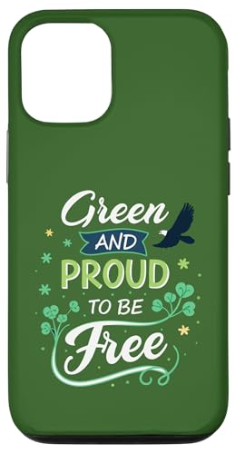 Hülle für iPhone 12/12 Pro Green and Proud to Be Free Shamrock - St. Patrick's Day von Green and Proud to Be Free - Freedom & Progress