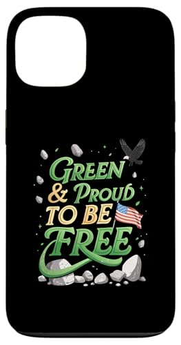 Hülle für iPhone 13 Green Freedom Celebrate Progress and Patriotismus St. Patricks von Green and Proud to Be Free - Freedom & Progress