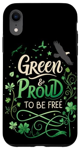 Hülle für iPhone XR Shamrock & Freedom sind stolze Demokraten und Umweltschützer von Green and Proud to Be Free - Freedom & Progress