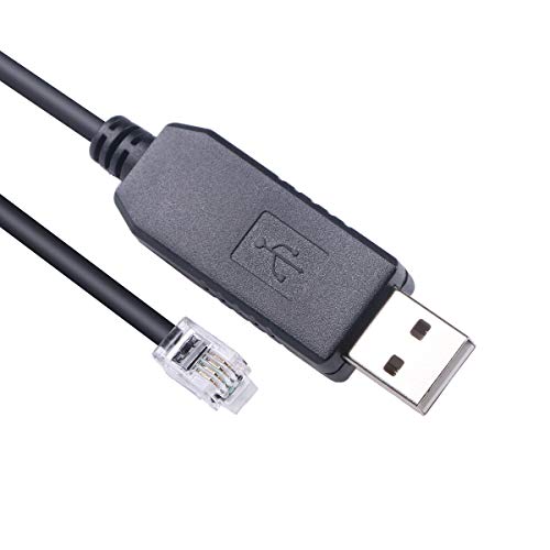 USB zu RS232 Teleskop-Upgrade Konsole Serielles Kabel für Ioptron Equatorial IEQ30 Pro CubePro Cube-II SkyGuider Pro emc60 AZ Mount Pro ZEQ25 SmartEQ Pro(5, USB zu RJ9) von Green-utech