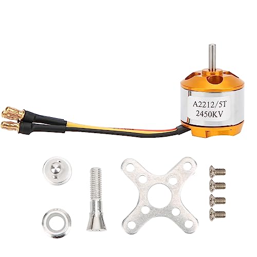 A2212 Aussenläufer Brushless Motor mit hoher Leistung, Hohe Temperaturbestaendigkeit, Hochleistungsmotor für RC Quadcopter, Versch (2450KV) von Greensen