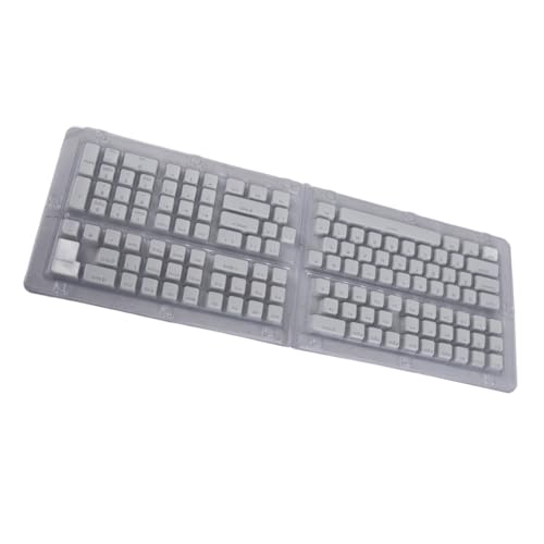 Greensen Tastatur-Tastenkappen Pudding Them, 129 Tasten-Tastenkappen mit Zweifarbigem Spritzguss, OEM-Höhe PBT-DIY-Tastatur-Tastenkappen für die Meisten Mechanischen Tastaturen (White) von Greensen