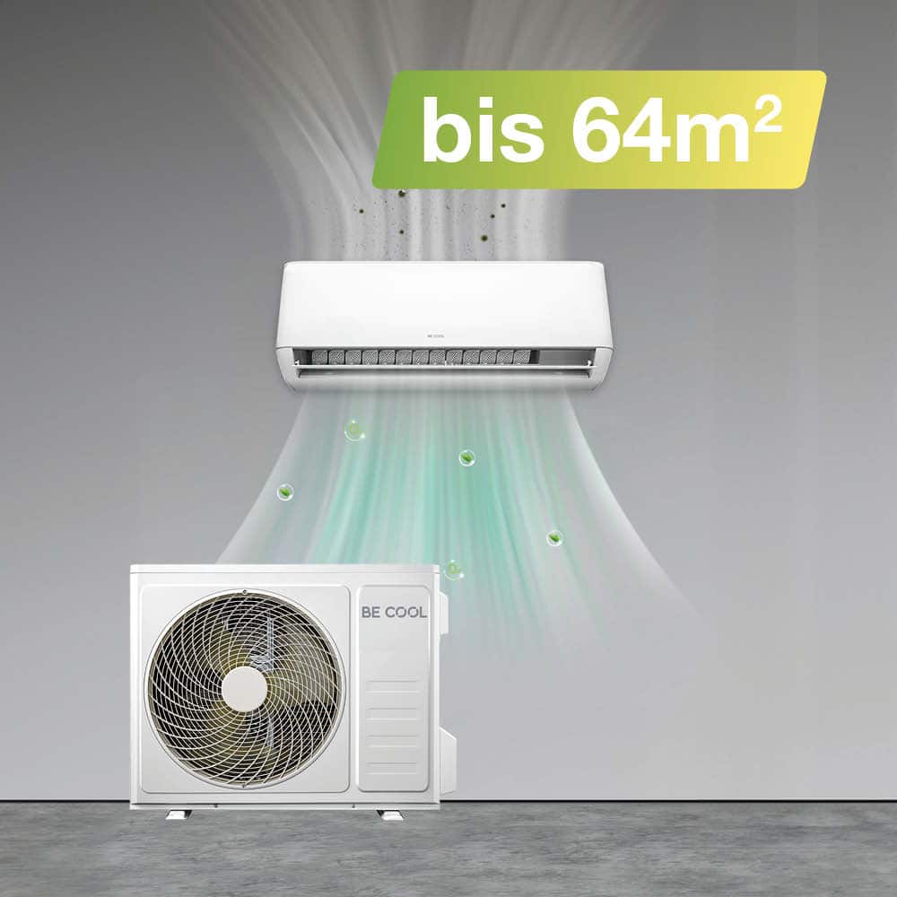 Split-Klimagerät 18.000 BTU mit Wifi (Räume bis 64m²) von Greensolar