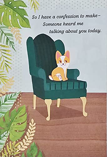 Greeting Card Someone Heard Me Talking About You Today - I Was Asking God To Take Really Good Care Of You - Beten Sie für Sie, religiöser Christ mit Chihuahua-Hund von Greeting Card