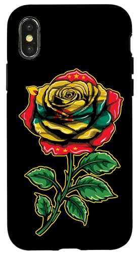 Hülle für iPhone X/XS Rose Grenada Flagge 7. Februar Grenadian Grenada von Grenada Independence Caribbean Island Grenadian