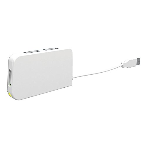 APPROX USB 2.0 4 Port Travel Hub - Weiß/Weiß von Griffin