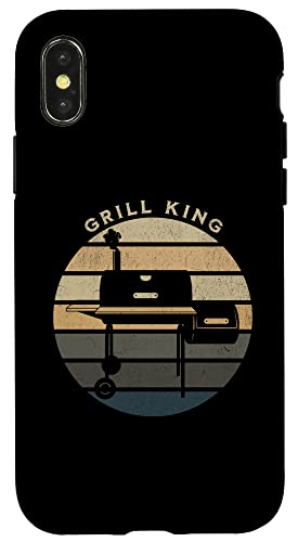 Hülle für iPhone X/XS Grill King Barbecue BBQ Smoker Grill Papa Vatertag von Grill King