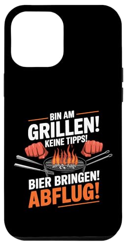 Hülle für iPhone 14 Plus Bin Am Grillen Keine Tipps Bier bringen Abflug Grillmeister von Grill My Day Designs