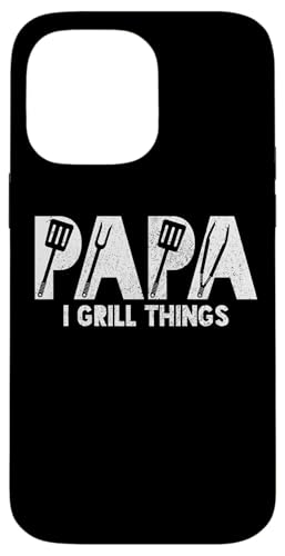 Grill Papa BBQ Papa Chef Grillen Vintage Vatertag lustig Hülle für iPhone 14 Pro Max von Grill Papa - BBQ Dad Apparel & Gifts