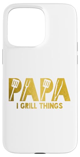 Grill Papa BBQ Papa Chef Grillen Vintage Vatertag lustig Hülle für iPhone 15 Pro Max von Grill Papa - BBQ Dad Apparel & Gifts