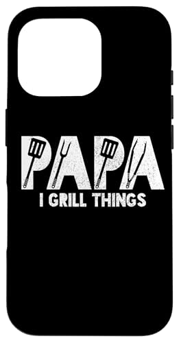 Grill Papa BBQ Papa Chef Grillen Vintage Vatertag lustig Hülle für iPhone 16 Pro von Grill Papa - BBQ Dad Apparel & Gifts