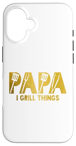 Grill Papa BBQ Papa Chef Grillen Vintage Vatertag lustig Hülle für iPhone 16 von Grill Papa - BBQ Dad Apparel & Gifts