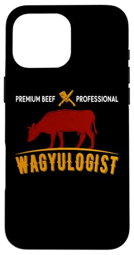 Hülle für iPhone 16 Pro Max Wagyulogist Wagyu Rind BBQ Grillmeister Japan Steak Grillen von Grill Sprüche Für Wagyu Fleisch Grillmeister