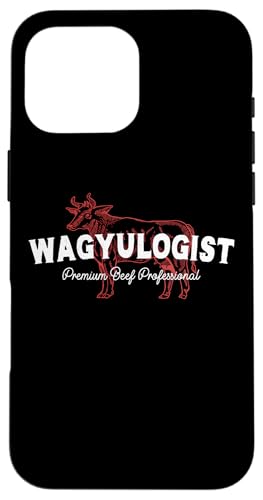 Hülle für iPhone 16 Pro Max Wagyulogist Wagyu Rind BBQ Grillmeister Japan Steak Grillen von Grill Sprüche Für Wagyu Fleisch Grillmeister