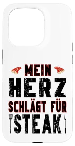 Hülle für iPhone 15 Pro Beef Fleisch Marinade Grillen - Mein Herz schlägt für Steak von Grill Zubehör - Grill Ausrüstung - Grill Geschenke