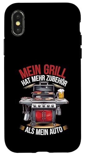 Hülle für iPhone X/XS Grillen Zubehör Witziger Spruch von Grillen BBQ Zubehör Lustig