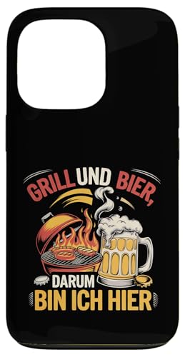 Hülle für iPhone 13 Pro Grillen und Bier Humor Design von Grillen Bier Lustig Outift