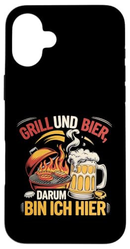 Hülle für iPhone 16 Plus Grillen und Bier Humor Design von Grillen Bier Lustig Outift