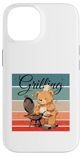 Grillen Kochschürze Kochmütze Barbecue Essen Kochen lustig Hülle für iPhone 14 von Grillen Kochschürze Kochmütze Barbecue Food Cook