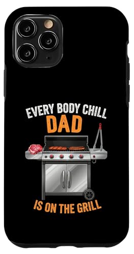 Hülle für iPhone 11 Pro Lustiger Spruch Dad is on the Grill für Papa von Griller Sprüche