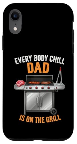 Hülle für iPhone XR Lustiger Spruch Dad is on the Grill für Papa von Griller Sprüche