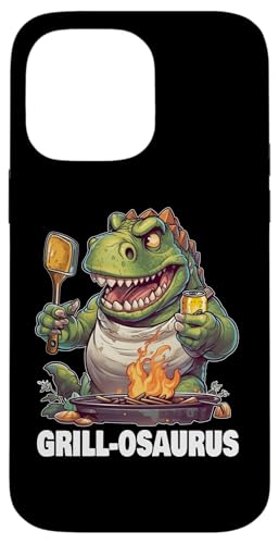 Hülle für iPhone 14 Pro Max Grill-Osaurus Rex BBQ Dinosaurier lustig Vatertag Grillen von Grilling Dinosaur Shirts